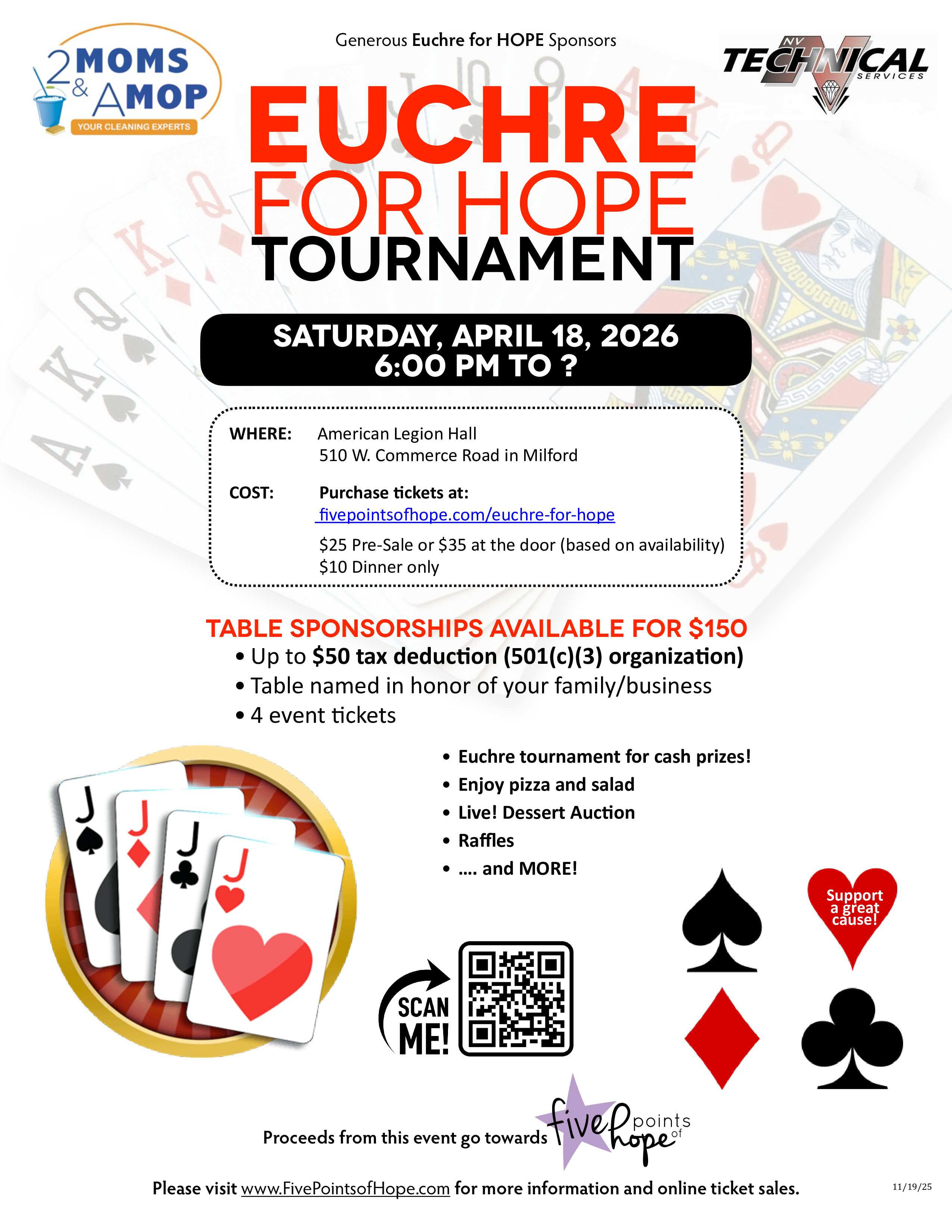 FPOH Euchre 2026 Flyer